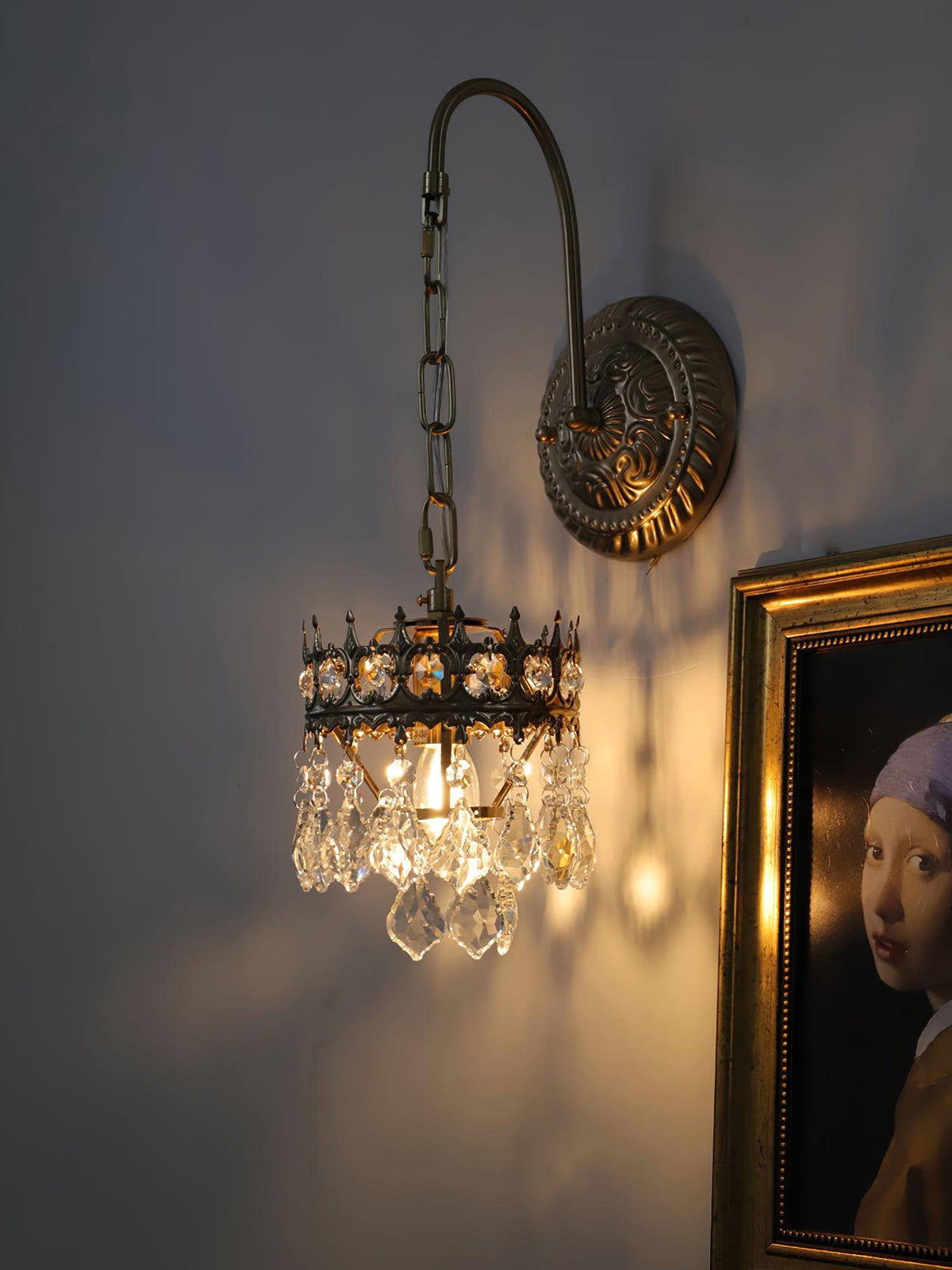 Ivmarila aplique de pared Corona de Arte nórdico en cristal