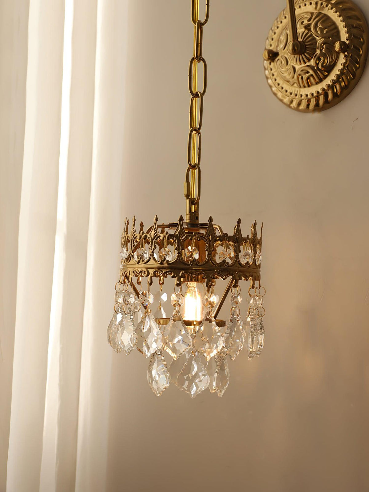 Ivmarila aplique de pared Corona de Arte nórdico en cristal