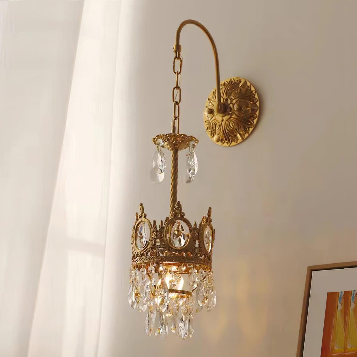 Aplique de pared cristal Crown
