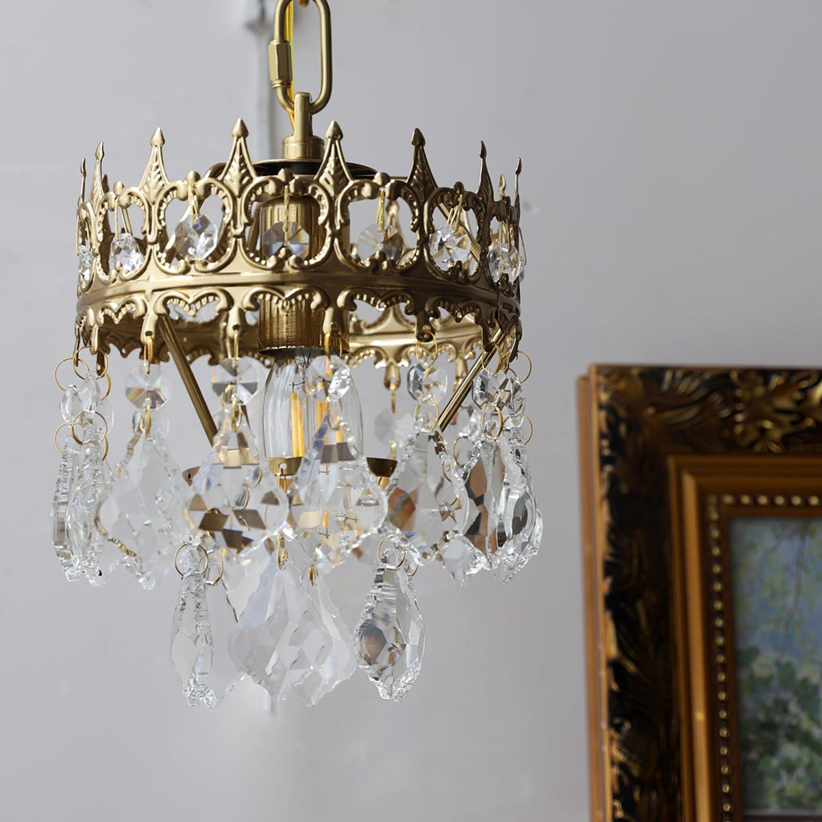 Ivmarila aplique de pared Corona de Arte nórdico en cristal