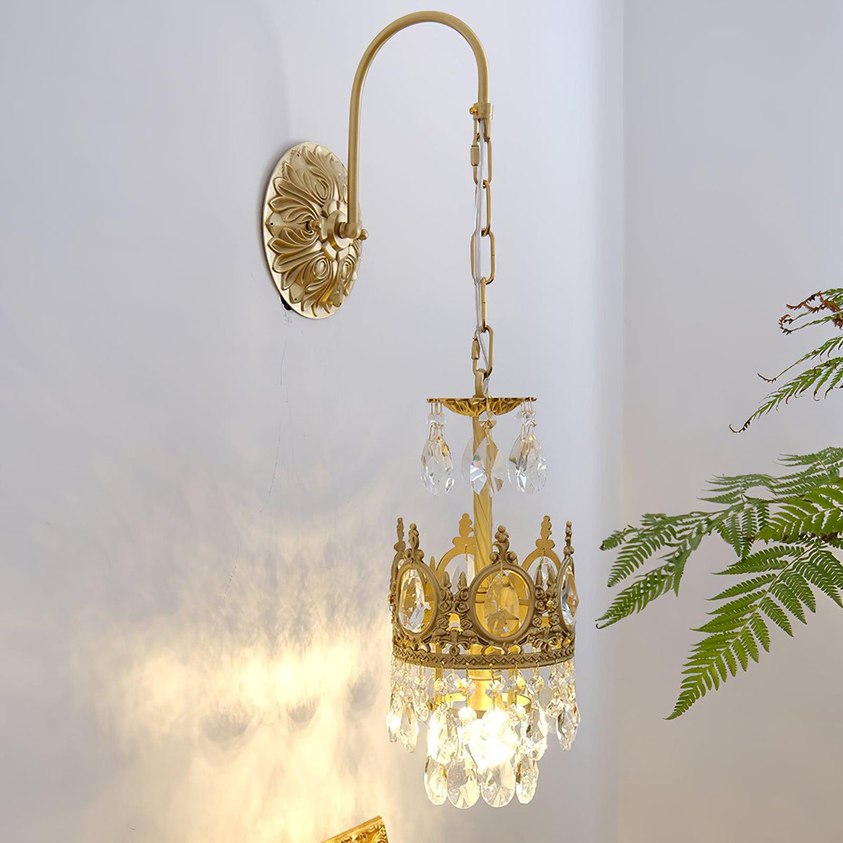 Aplique de pared cristal Crown