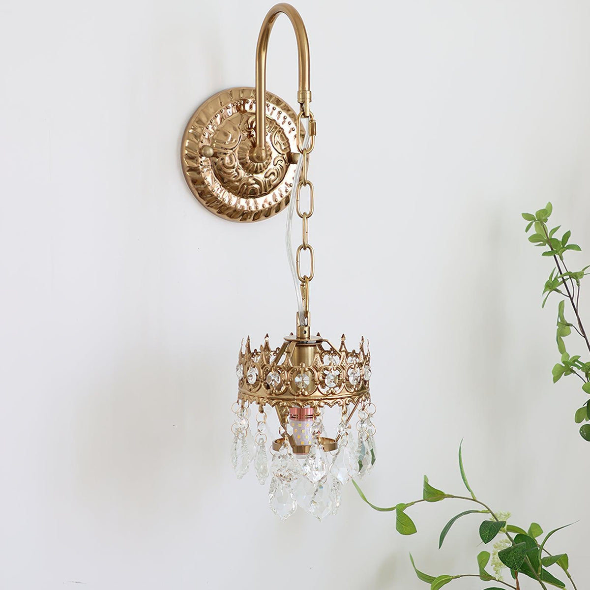 Ivmarila aplique de pared Corona de Arte nórdico en cristal