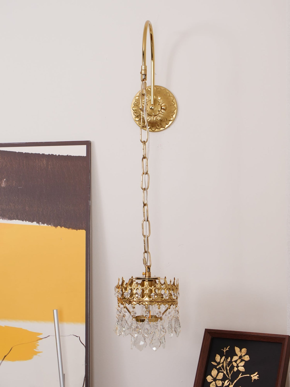 Ivmarila aplique de pared Corona de Arte nórdico en cristal