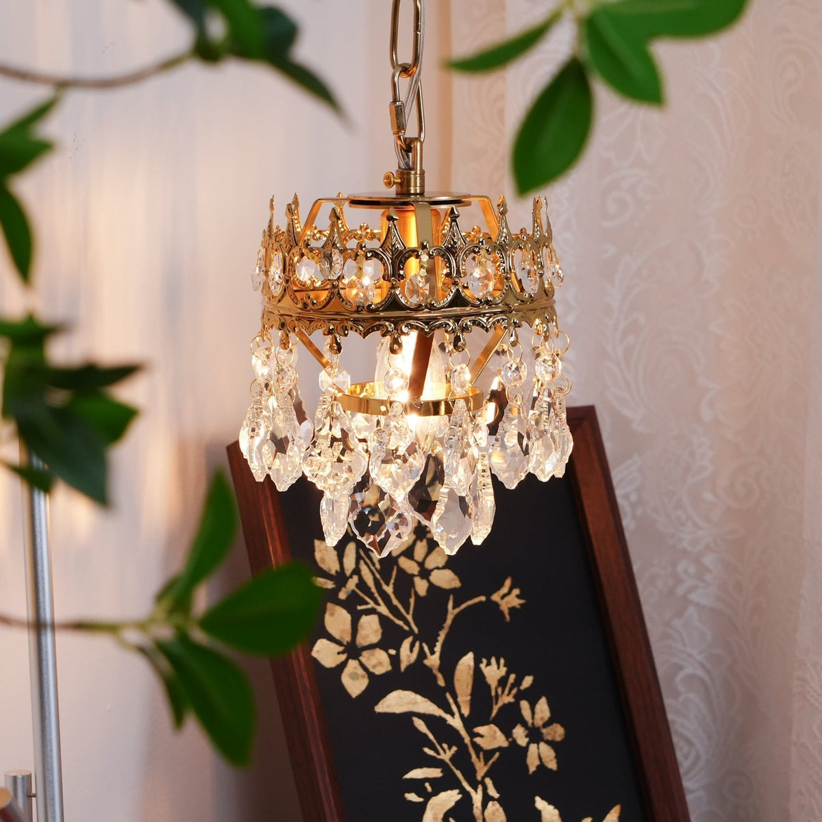 Ivmarila aplique de pared Corona de Arte nórdico en cristal