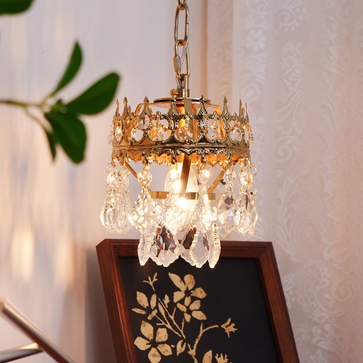 Ivmarila aplique de pared Corona de Arte nórdico en cristal