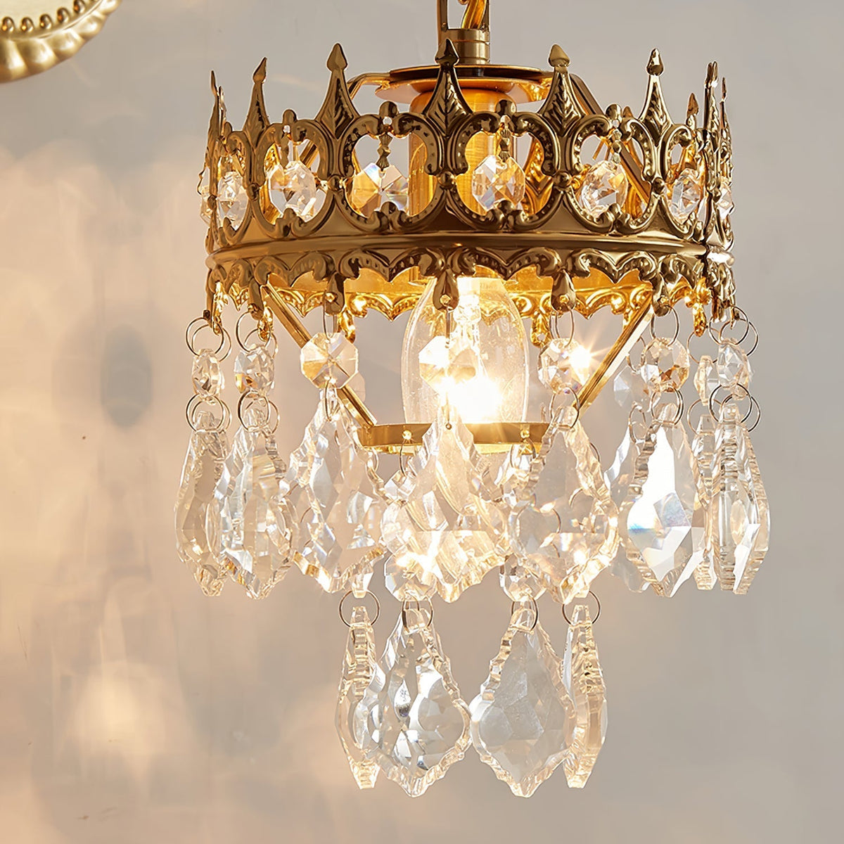 Ivmarila aplique de pared Corona de Arte nórdico en cristal