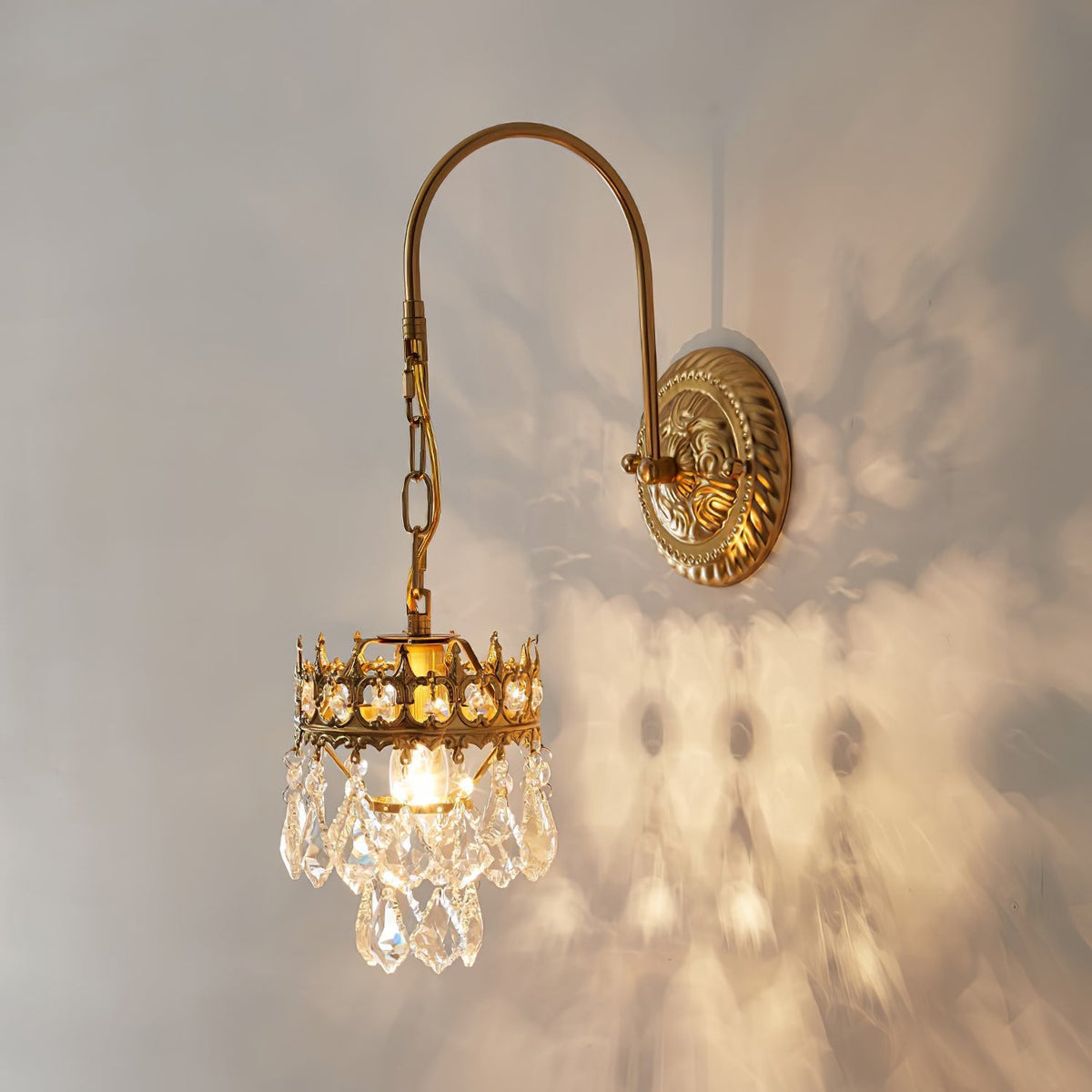 Ivmarila aplique de pared Corona de Arte nórdico en cristal