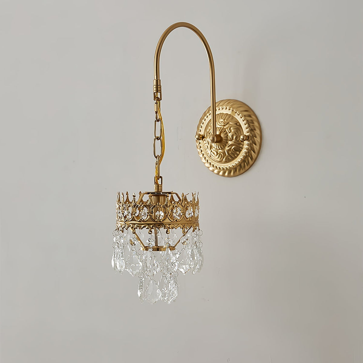 Ivmarila aplique de pared Corona de Arte nórdico en cristal