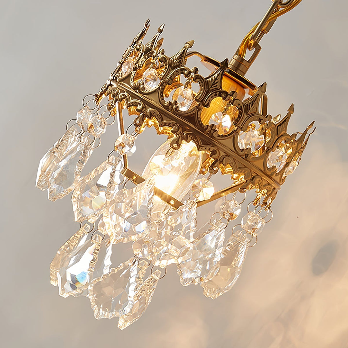 Ivmarila aplique de pared Corona de Arte nórdico en cristal