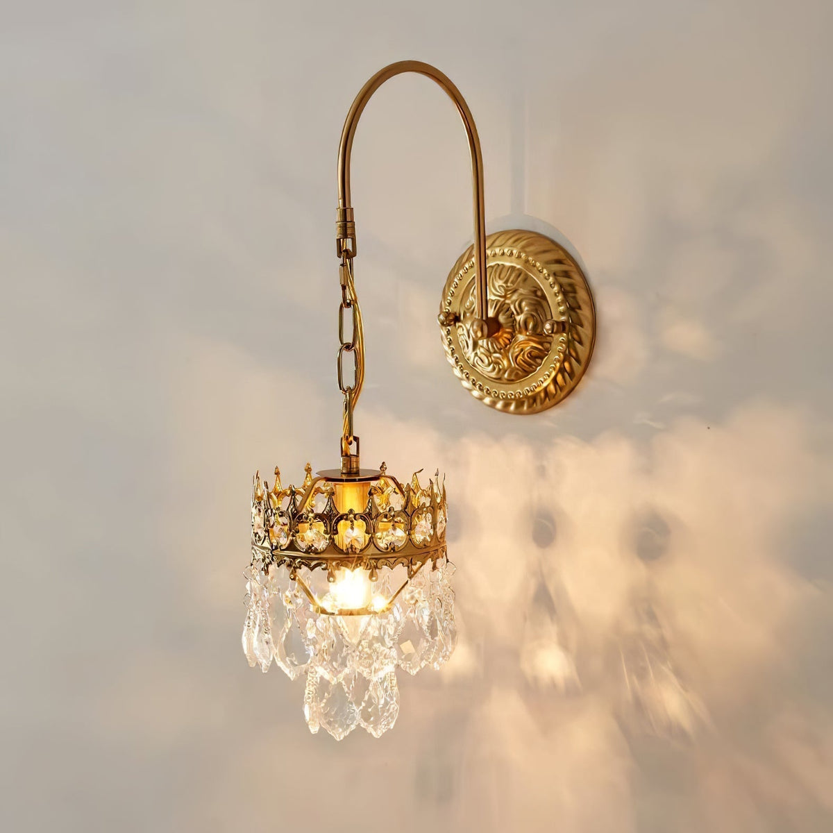 Ivmarila aplique de pared Corona de Arte nórdico en cristal