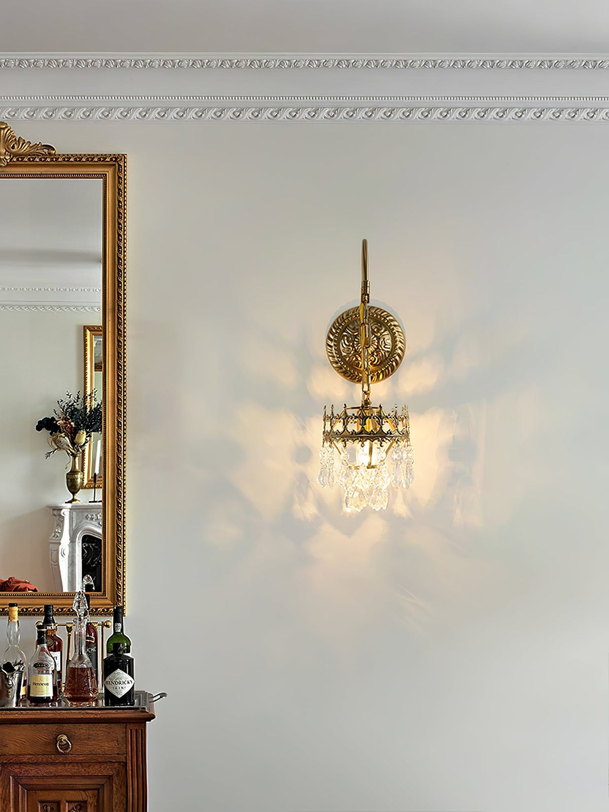 Ivmarila aplique de pared Corona de Arte nórdico en cristal