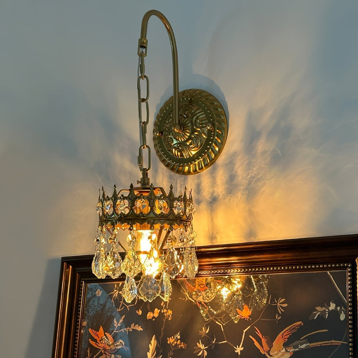 Ivmarila aplique de pared Corona de Arte nórdico en cristal