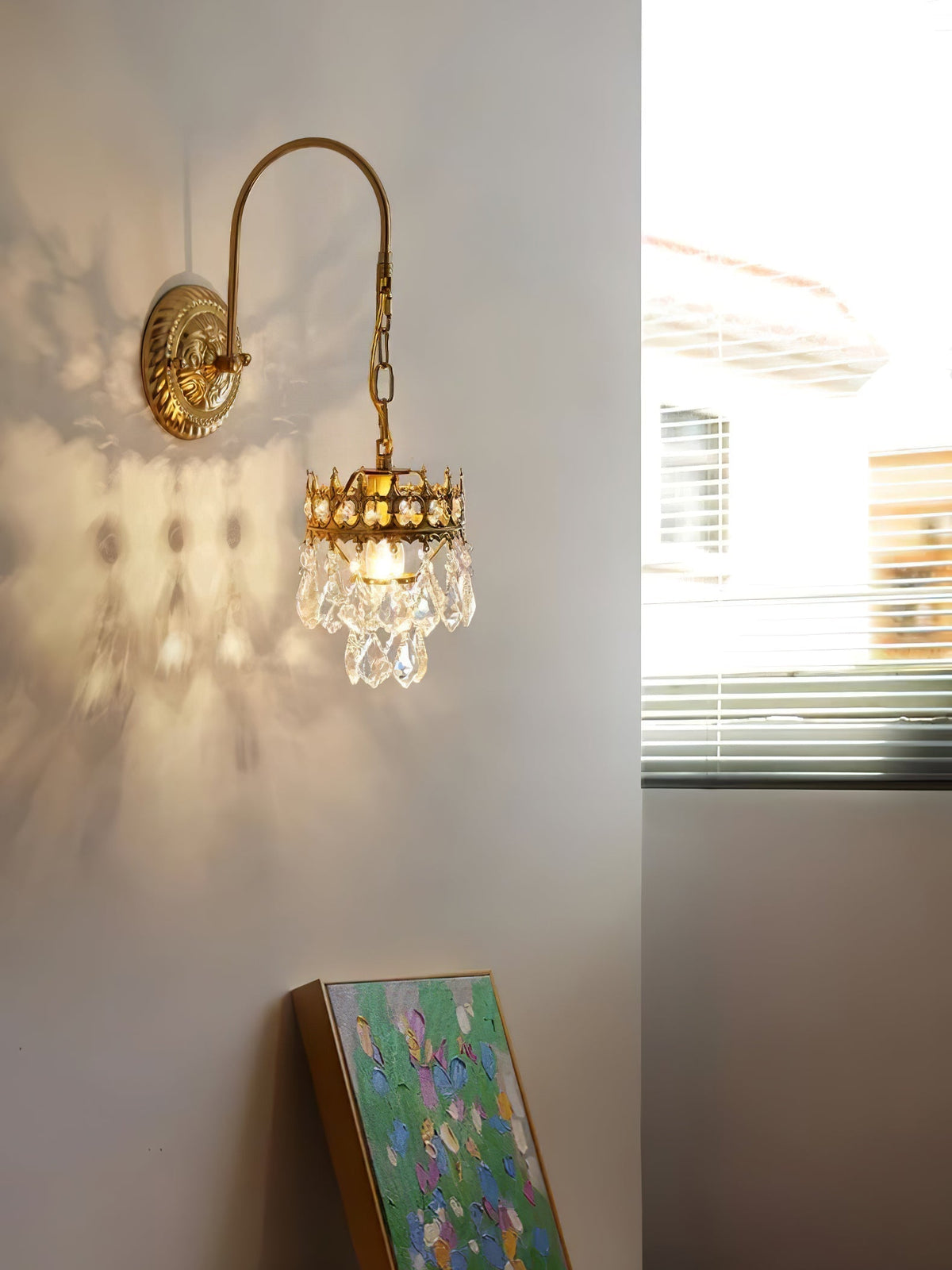 Ivmarila aplique de pared Corona de Arte nórdico en cristal