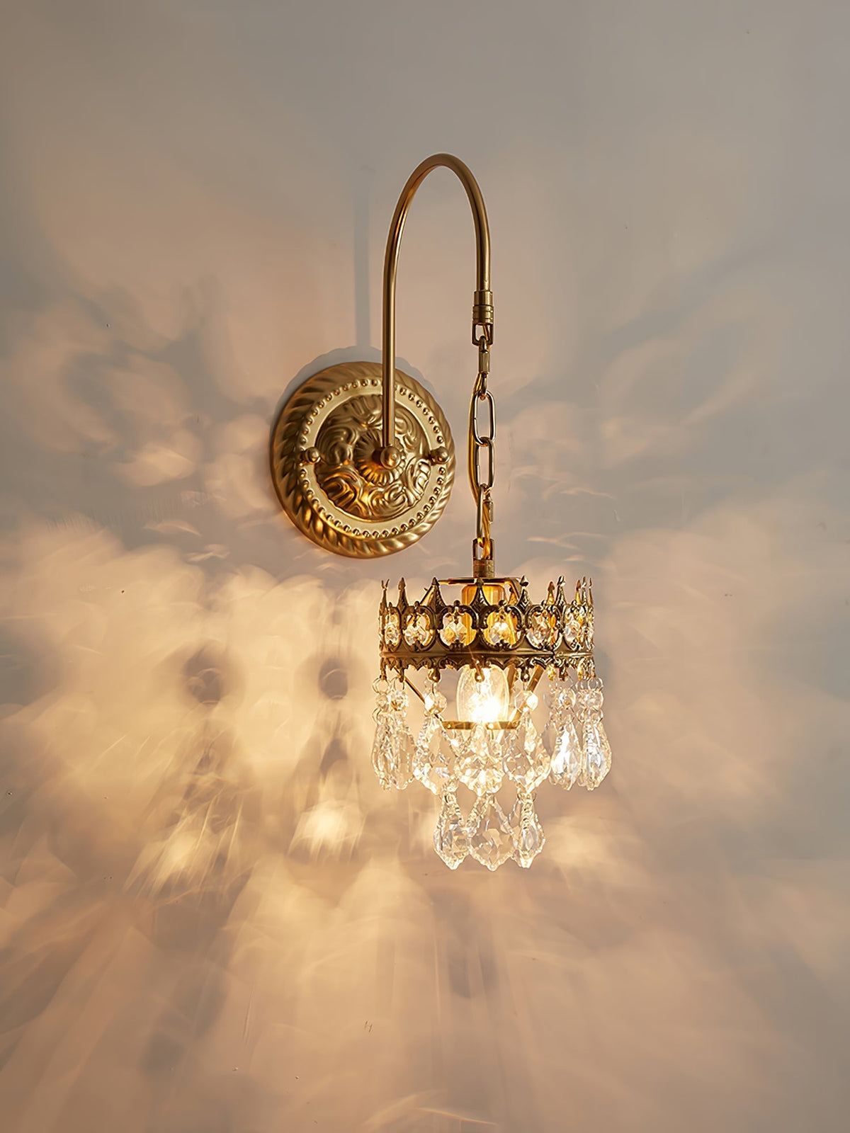 Ivmarila aplique de pared Corona de Arte nórdico en cristal