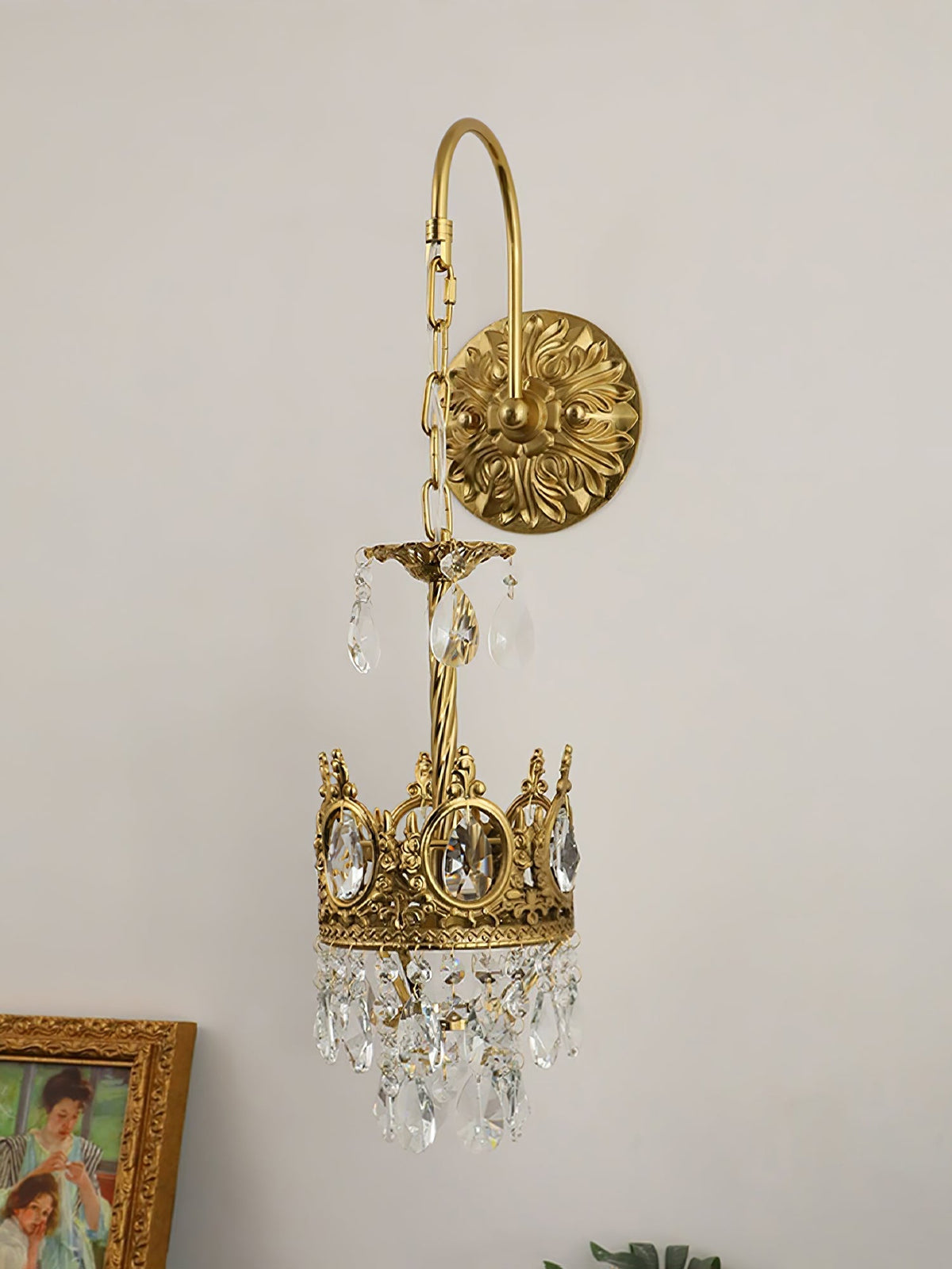 Aplique de pared cristal Crown
