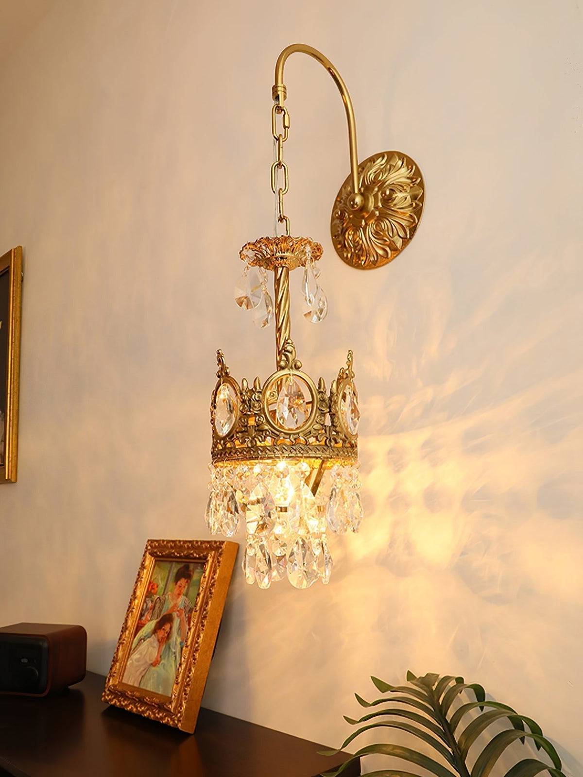 Aplique de pared cristal Crown