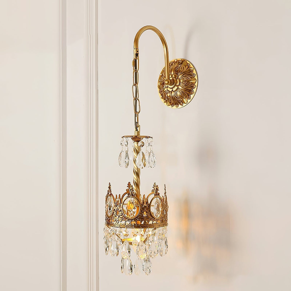 Aplique de pared cristal Crown