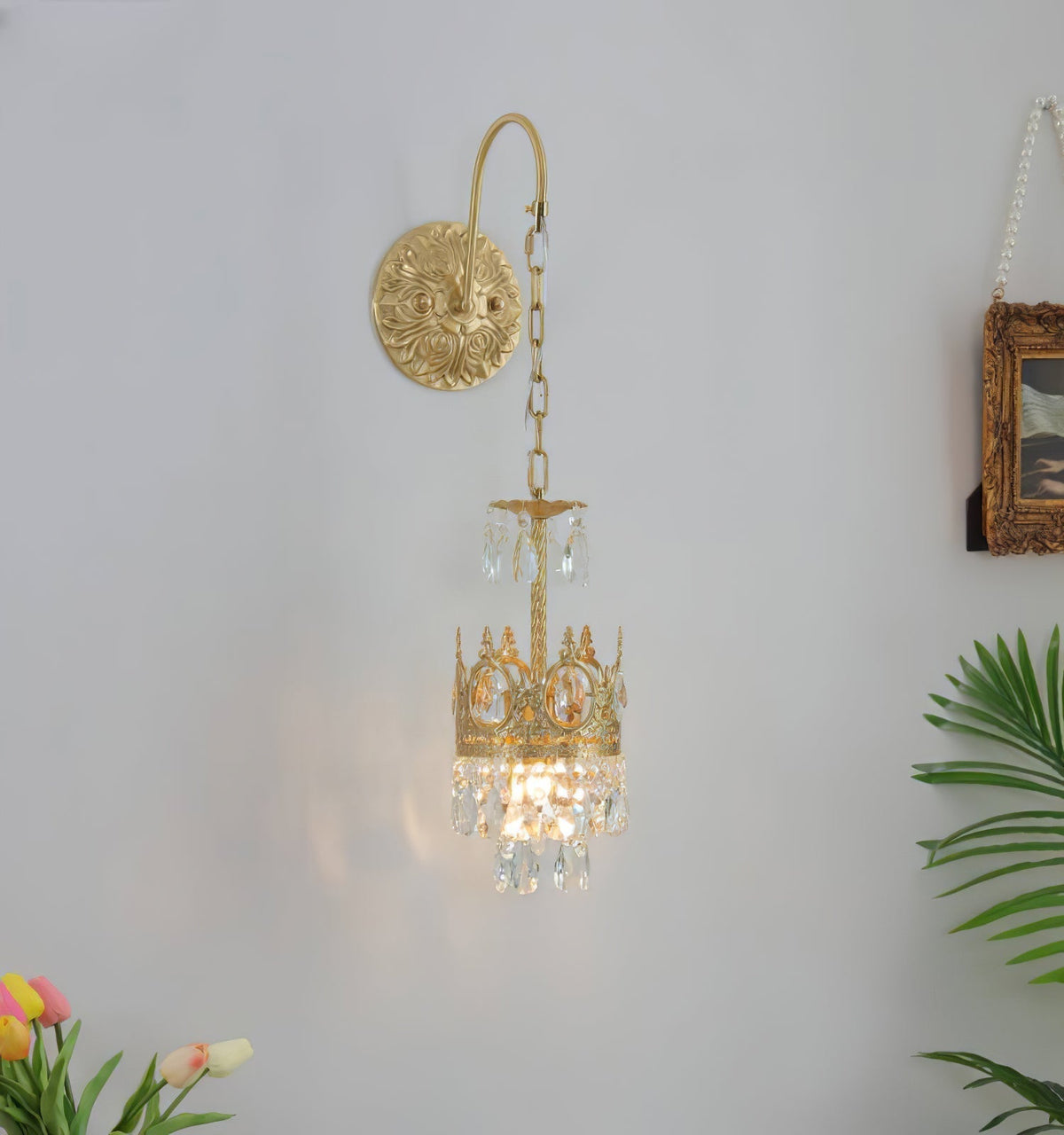 Aplique de pared cristal Crown