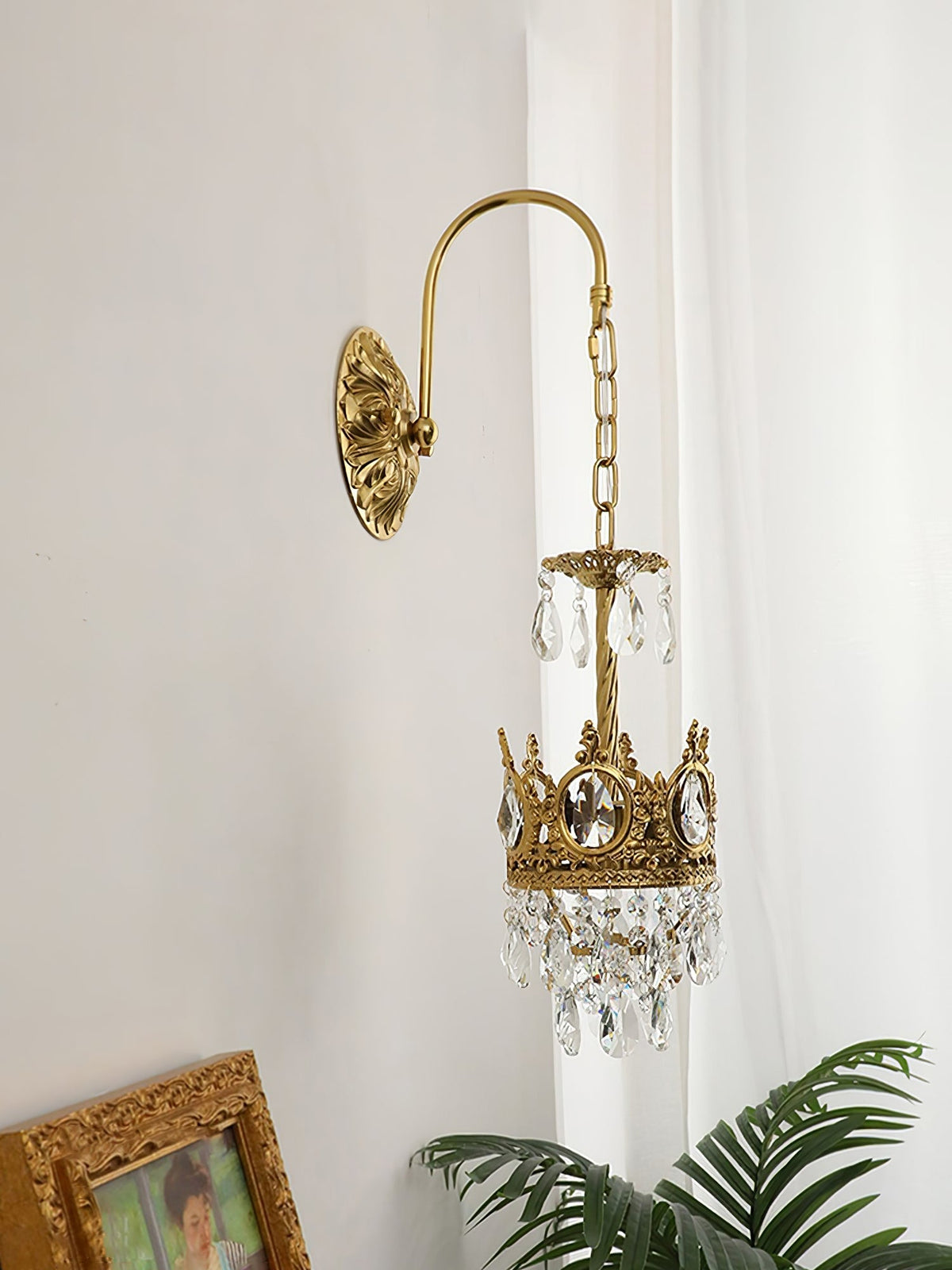 Aplique de pared cristal Crown