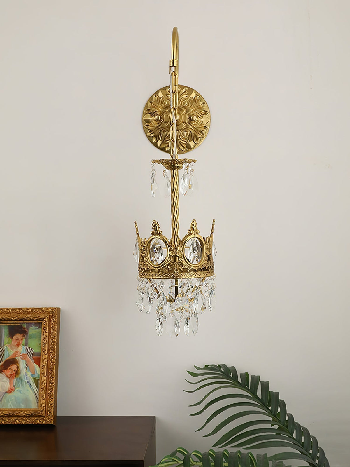 Aplique de pared cristal Crown