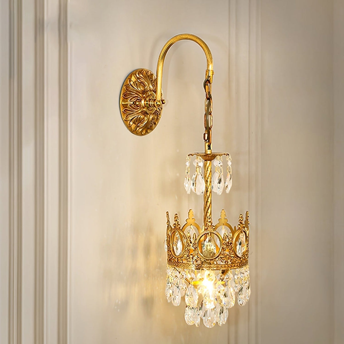 Aplique de pared cristal Crown