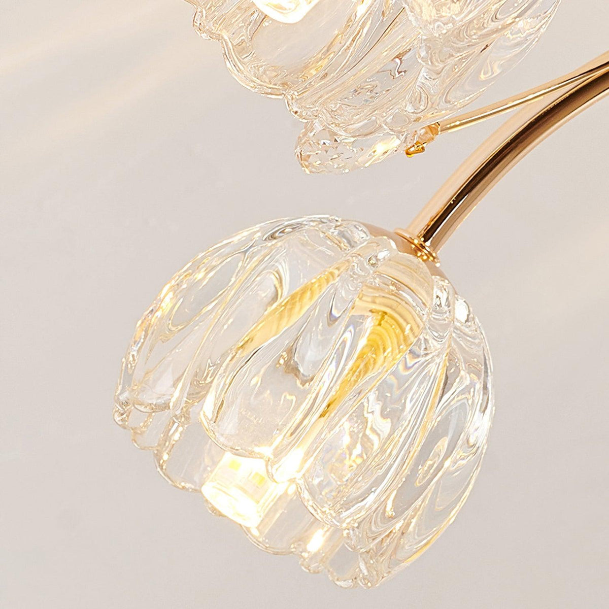 Elyinira lámpara de techo postmoderna de lujo con flor de cristal