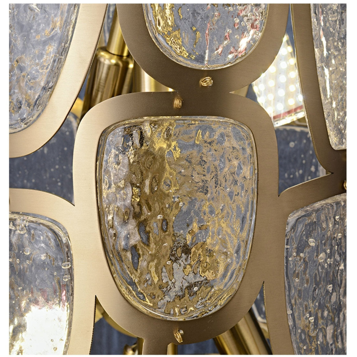 Lámpara de araña de mosaico de cristal