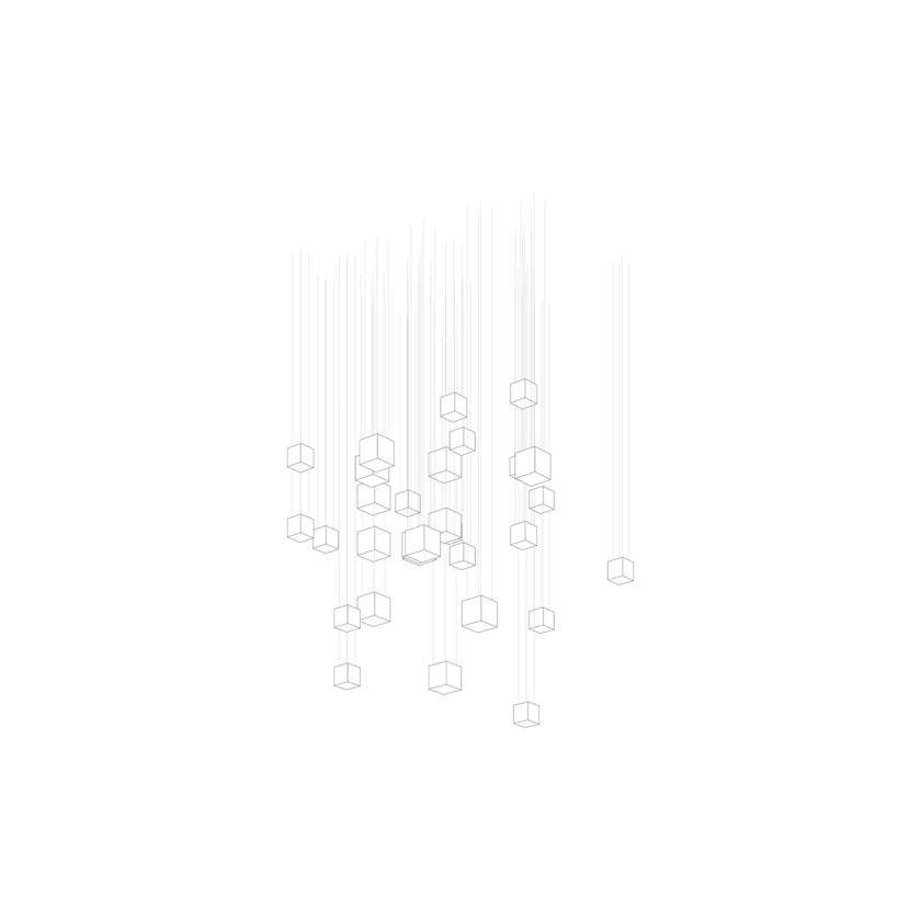 PixelMatrix lámpara de araña de cristal