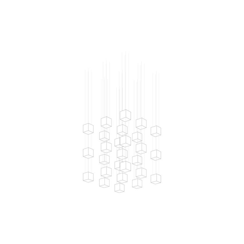 PixelMatrix lámpara de araña de cristal
