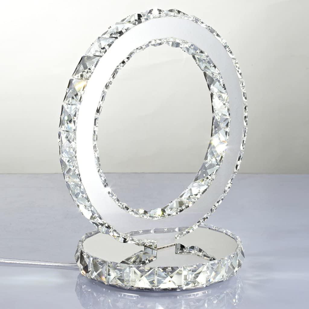 Ivor lámpara de mesa con anillos de cristal