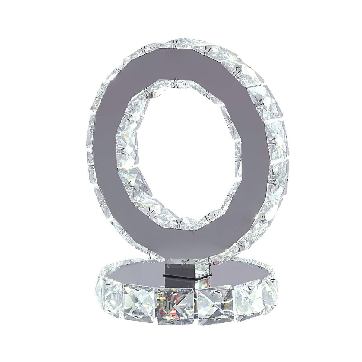Ivor lámpara de mesa con anillos de cristal