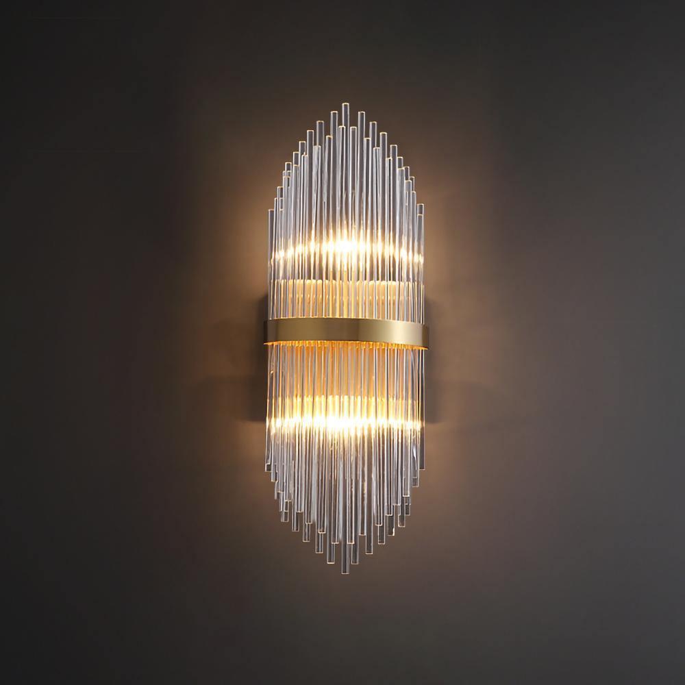 Greshen aplique de pared postmoderno de lujo con cristal