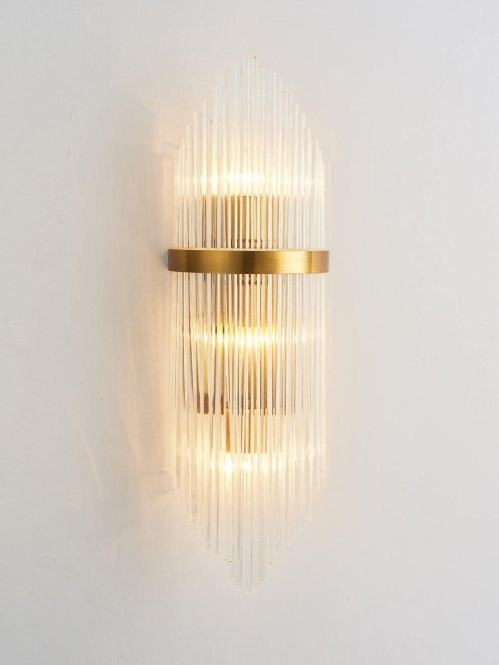 Greshen aplique de pared postmoderno de lujo con cristal