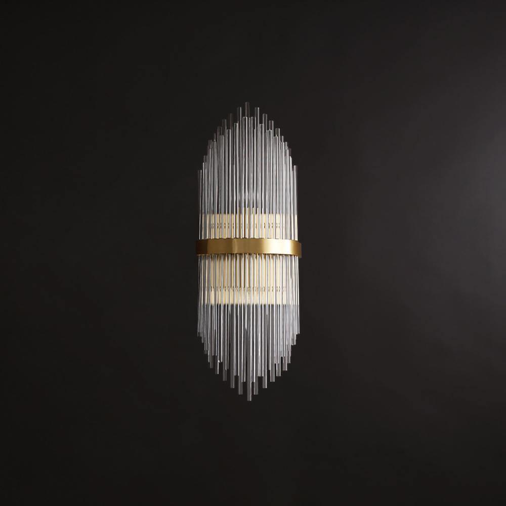 Greshen aplique de pared postmoderno de lujo con cristal
