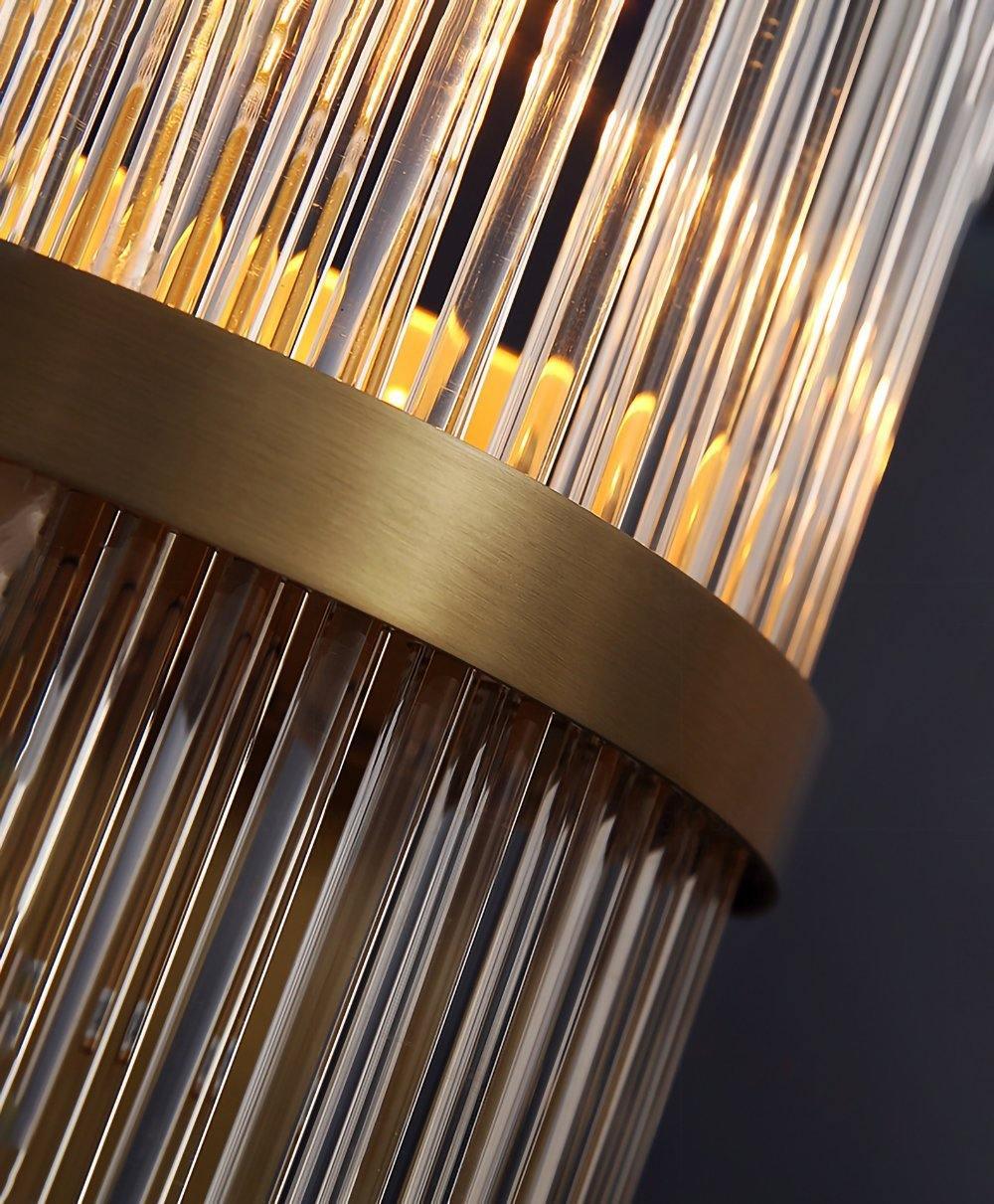 Greshen aplique de pared postmoderno de lujo con cristal