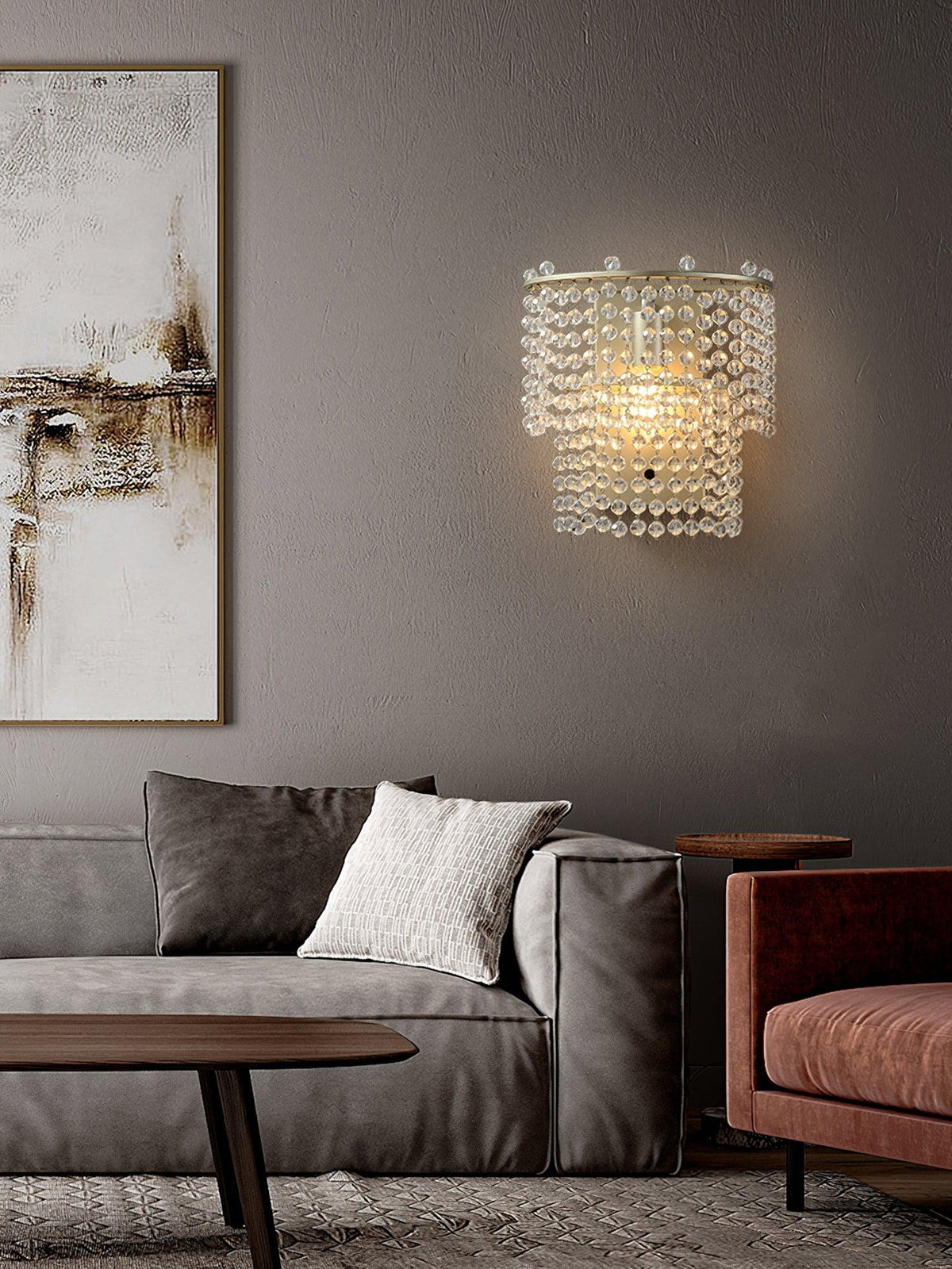 Cyranise aplique de pared de cristal
