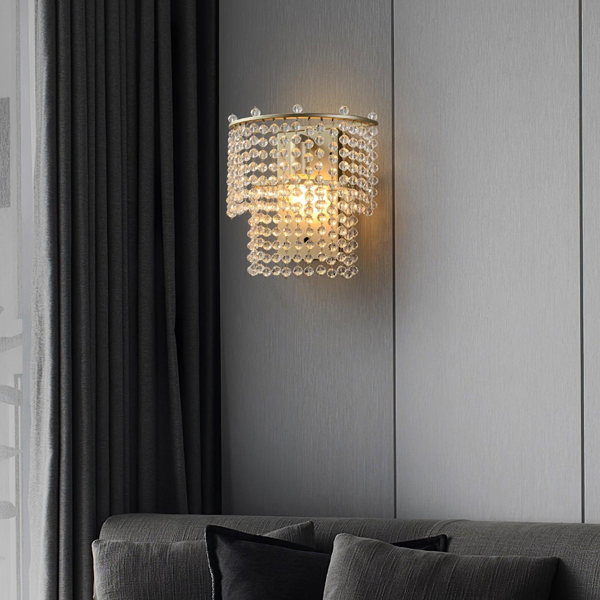 Cyranise aplique de pared de cristal