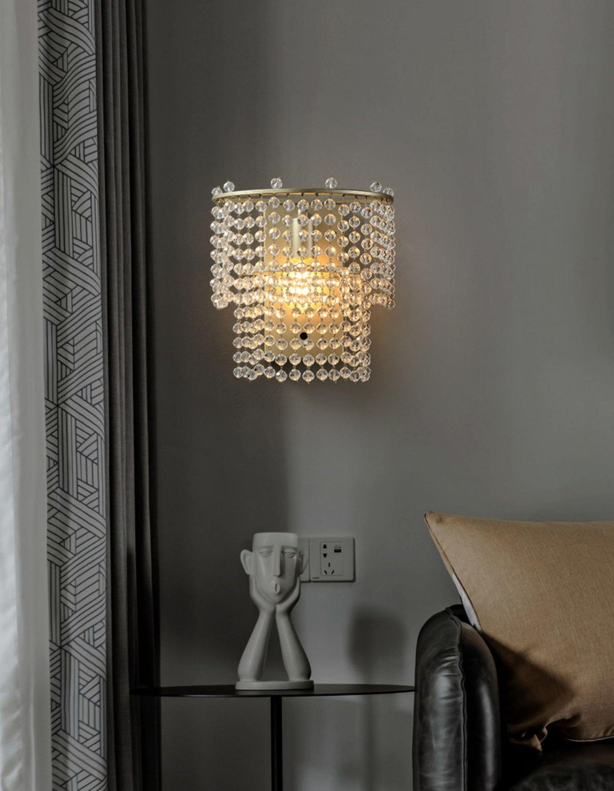 Cyranise aplique de pared de cristal