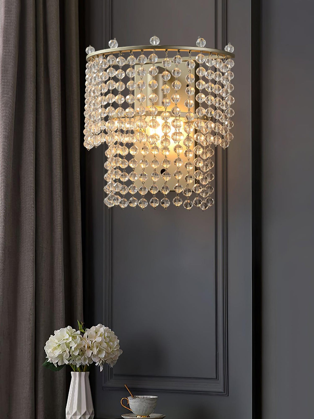 Cyranise aplique de pared de cristal