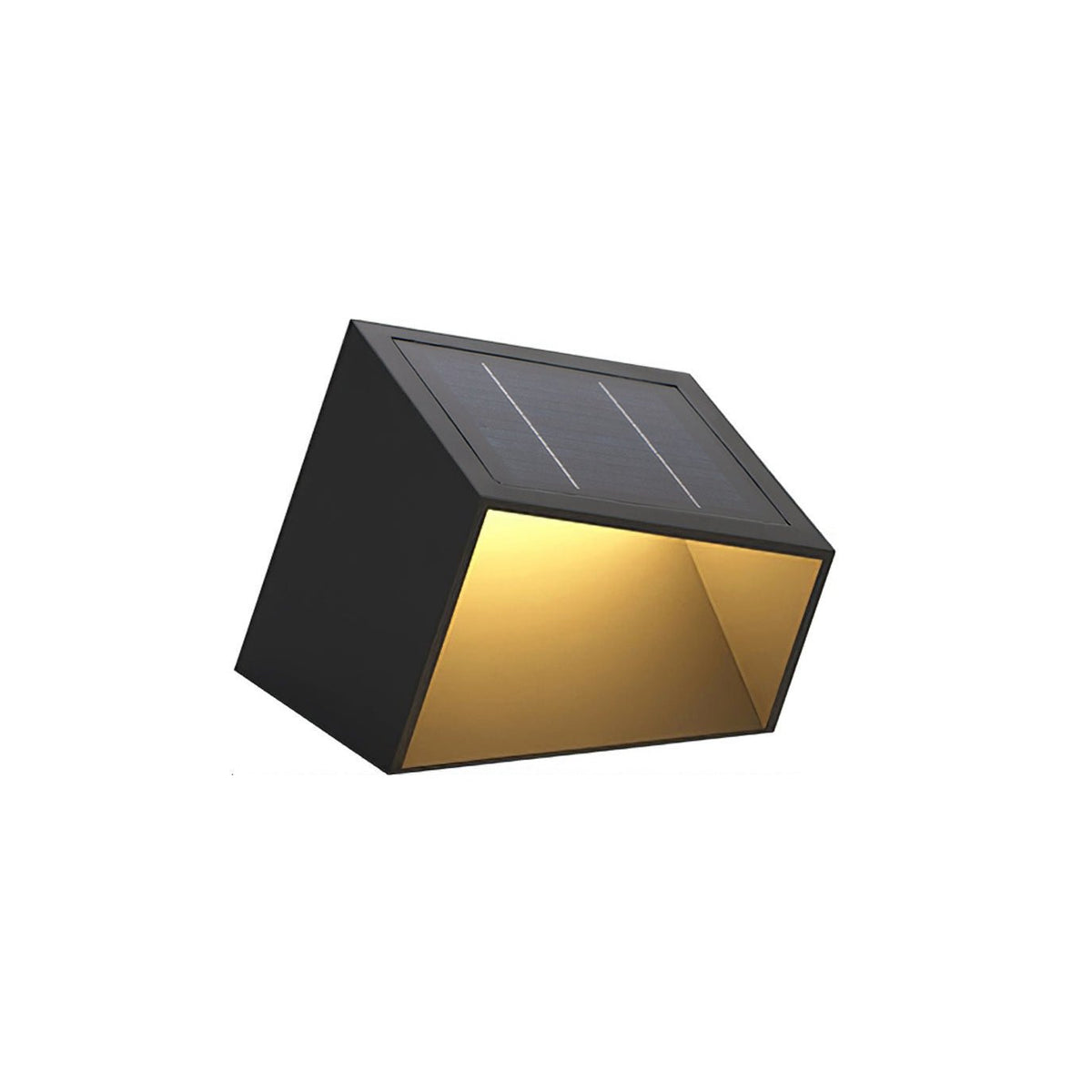 Evsore luminaria exterior cubo jardín solar único