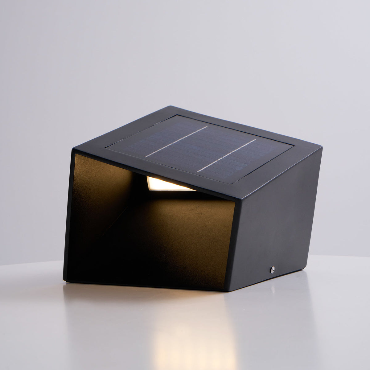 Evsore luminaria exterior cubo jardín solar único