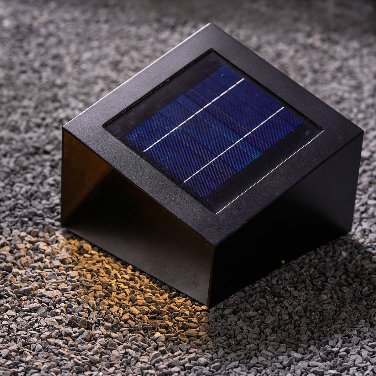 Evsore luminaria exterior cubo jardín solar único