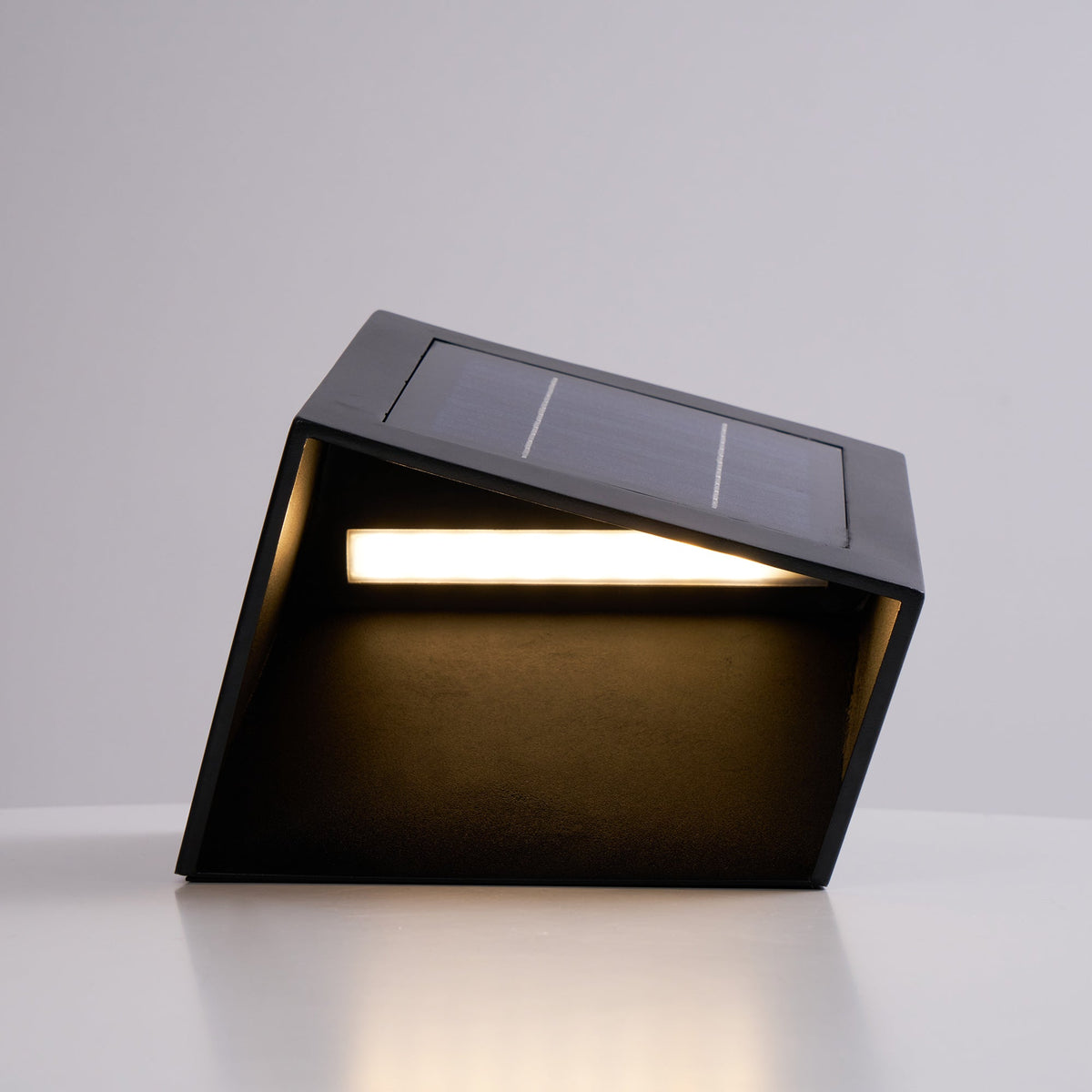 Evsore luminaria exterior cubo jardín solar único