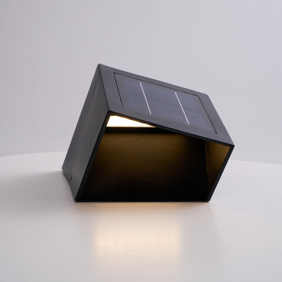 Evsore luminaria exterior cubo jardín solar único