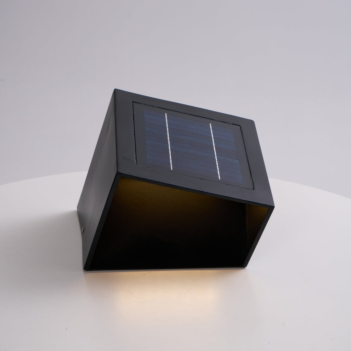 Evsore luminaria exterior cubo jardín solar único