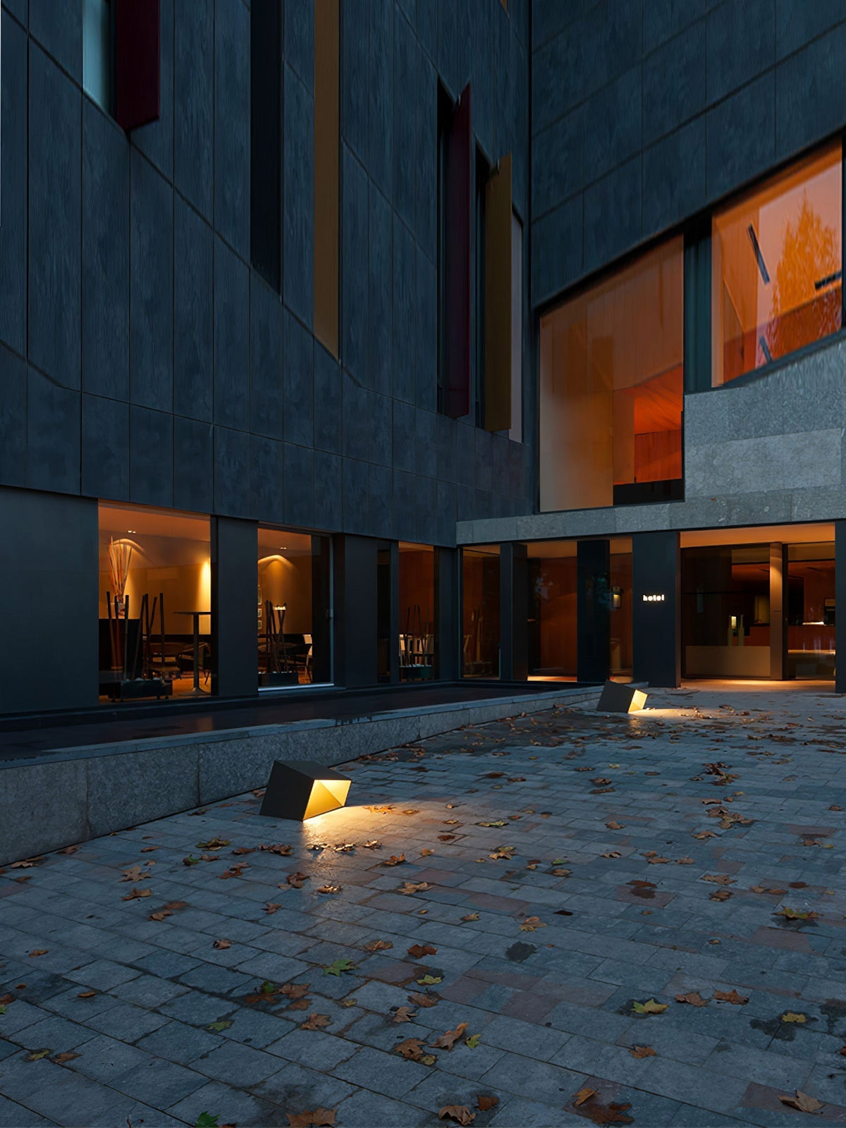 Evsore luminaria exterior cubo jardín solar único
