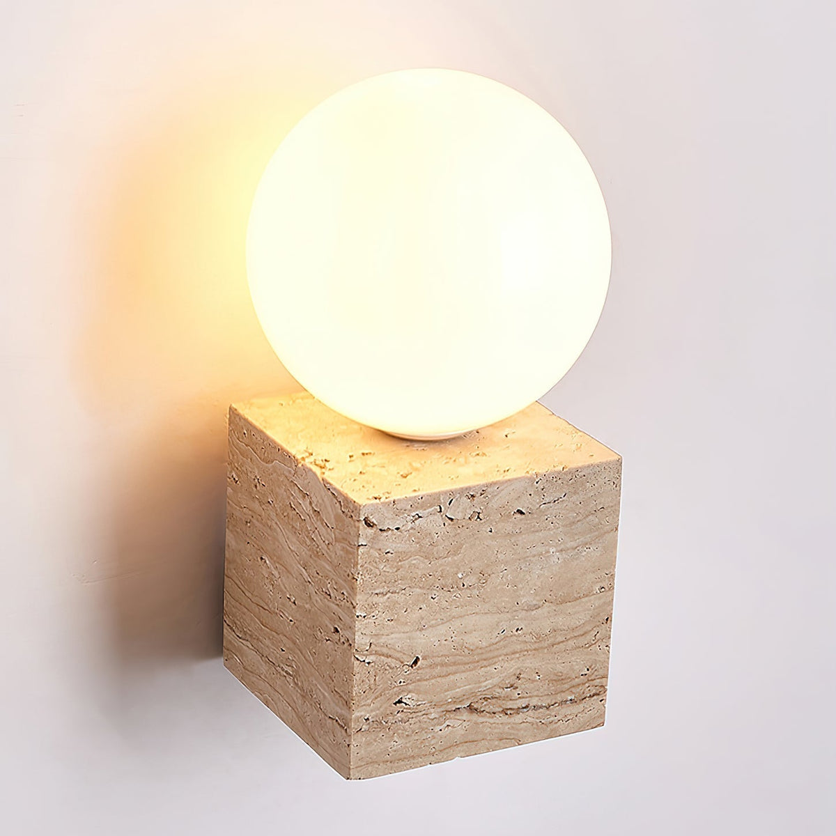 Eurlaean Cube-Base travertino aplique de pared