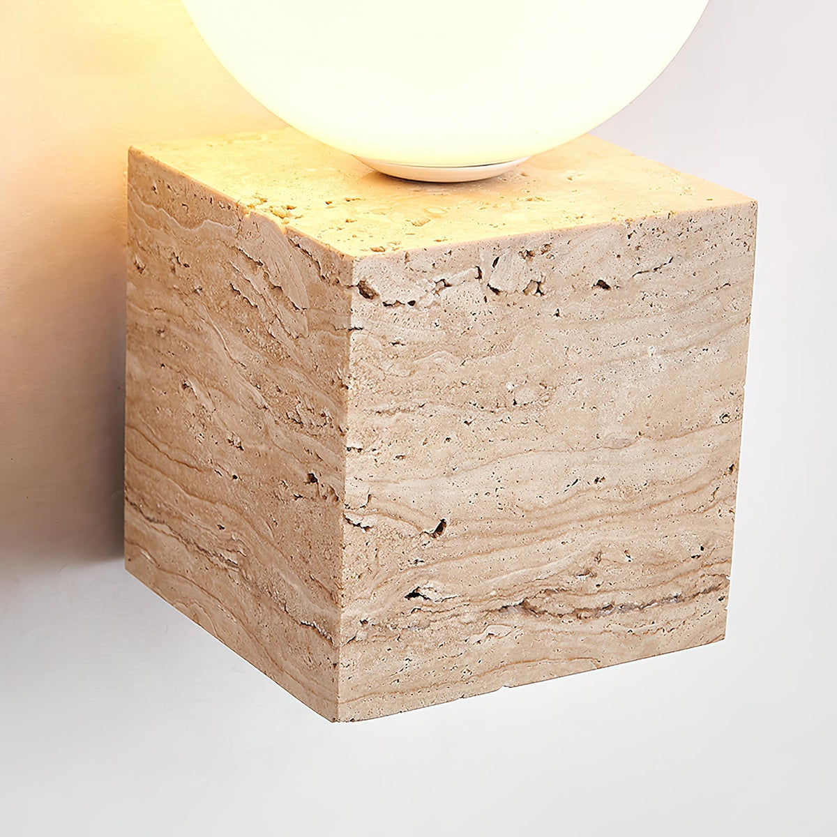 Eurlaean Cube-Base travertino aplique de pared