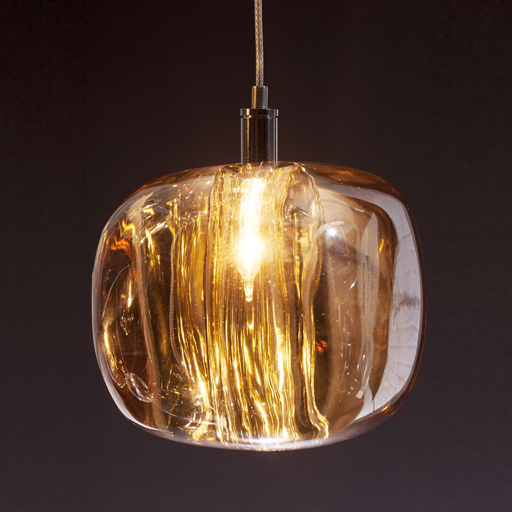 Glowcube lámpara de araña moderna de cristal