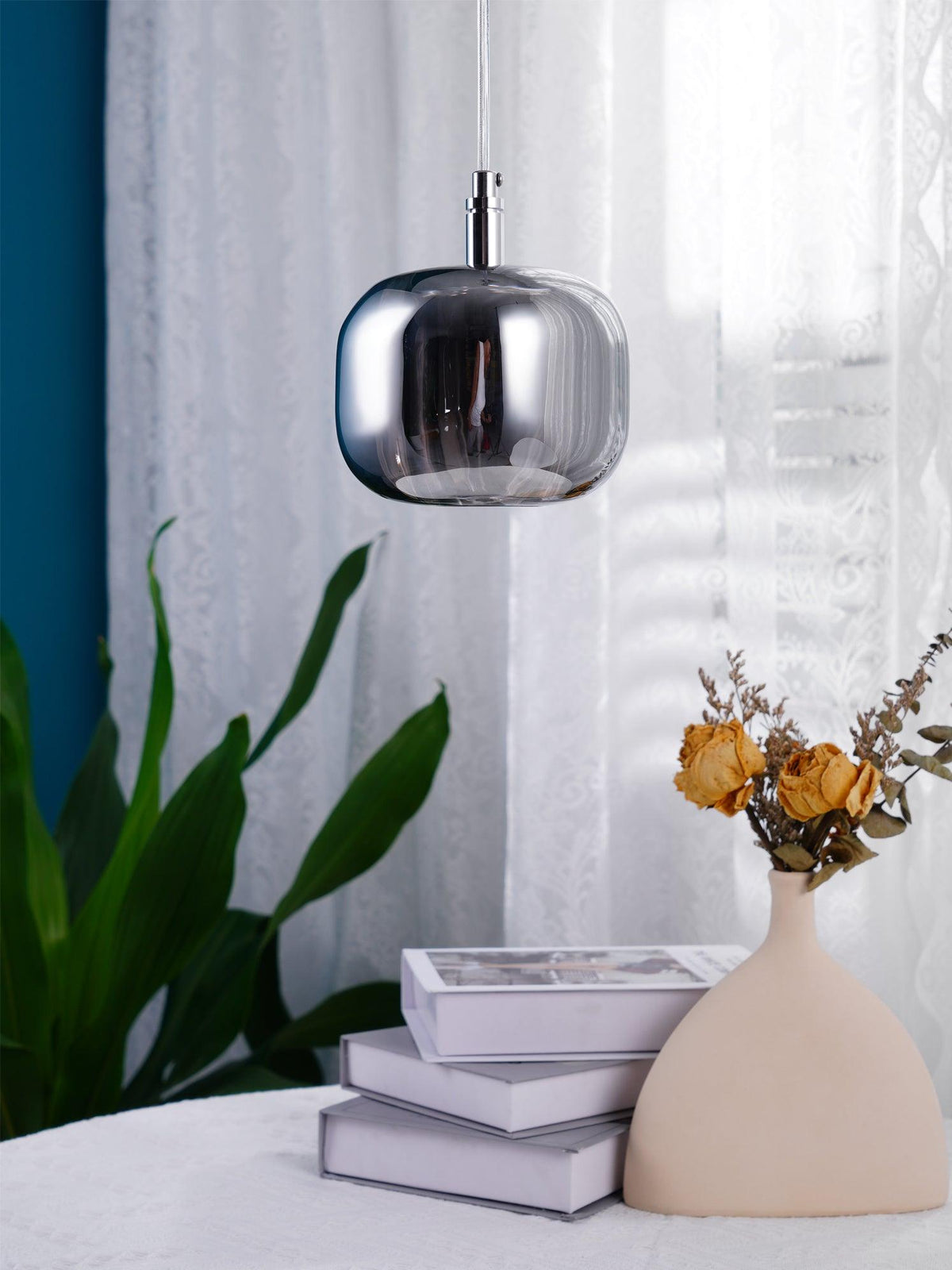 Glowcube lámpara de araña moderna de cristal